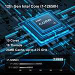 Mini PC Geekom IT12 - i7-12650H, 32 Go Ram, SSD 1 To, WIFI 6, BT 5.2 (Entrepôt EU)