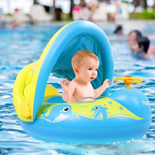 Bouée siège piscine avec auvent amovible pour bébé Preadix (vendeur tiers)