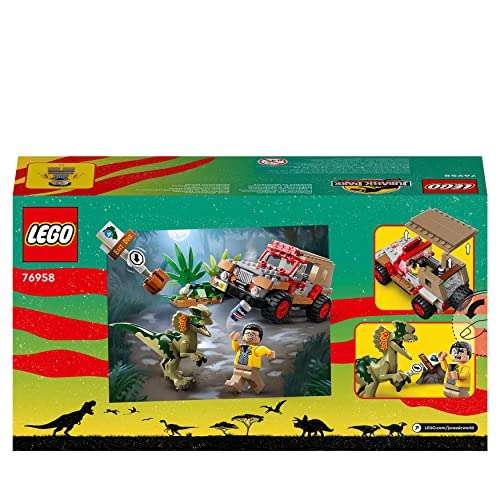 Jouet Lego Jurassic Park - L'Embuscade du Dilophosaure (76958)