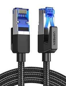 Câble Ethernet Réseau RJ45 Ugreen - 40Gbps, 2000MHz, Nylon Tressé Double Blindage 1 mètre