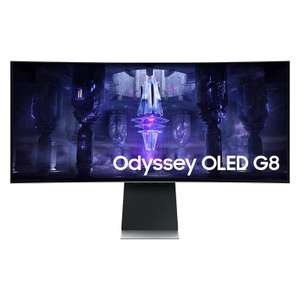 Ecran PC 34" Samsung Odyssey G8 - OLED, 175 Hz, 0.03 ms (Frontalier Luxembourg)