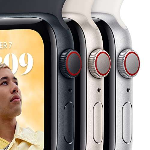 Montre connectée Apple Watch SE 2022 (Gen 2) - GPS + Cellular, 44 mm