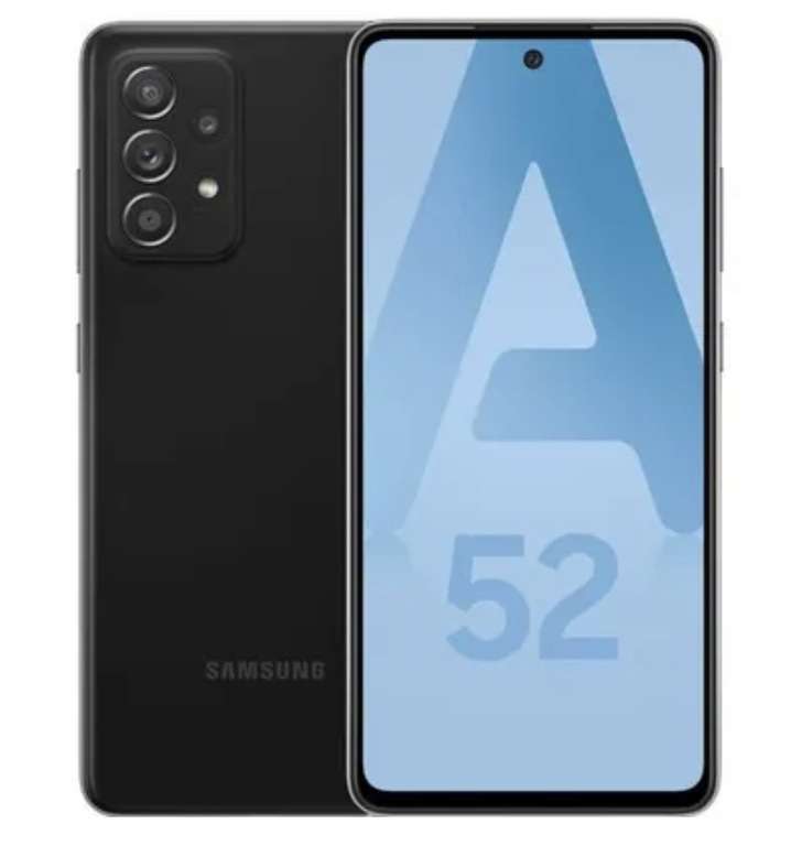Smartphone 6.5" Samsung Galaxy A52 5G - 128 Go, Noir