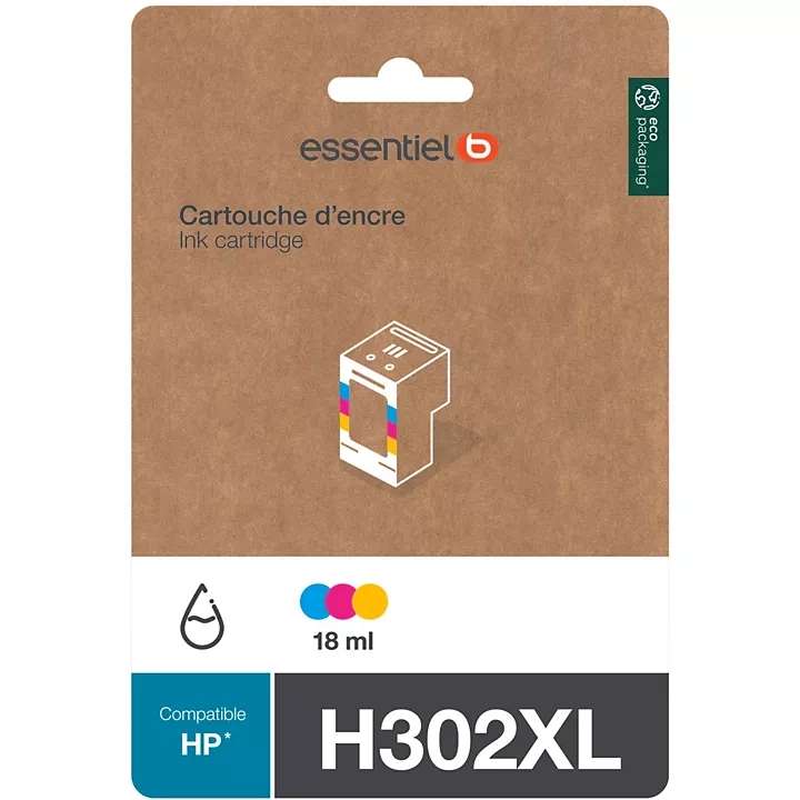 Selection de cartouches d'encre en promotion - Ex : cartouche compatible HP 302 XL EssentielB