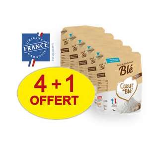 Lot de 5 paquets de farine Cœur de blé (5 kg) - Mareuil-lès-Meaux (77)
