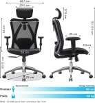 Chaise ergonomique Sihoo M18 (sihoooffice.com)