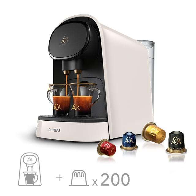 Machine à café à capsules Philips L'Or Barista Original + 200 capsules - Plusieurs coloris