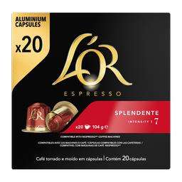 2 Paquets de 20 dosettes de café l'Or Nespresso