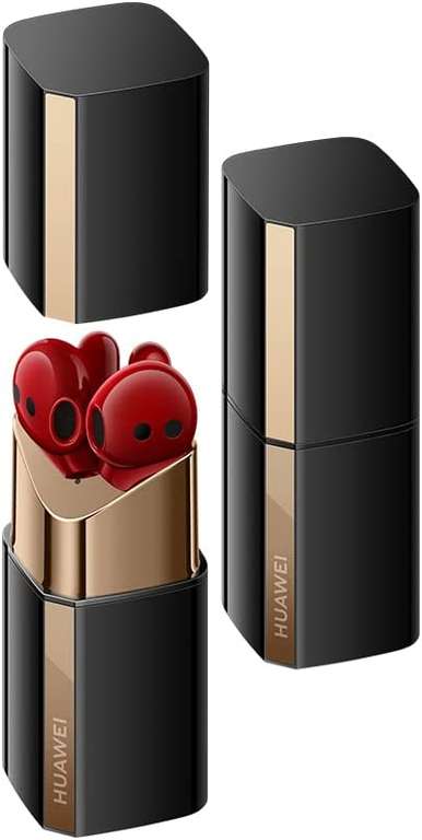Ecouteurs sans fil Huawei FreeBuds Lipstick Rouge - Bluetooth 5.2, réduction de bruit active