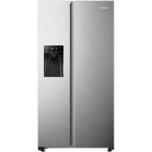 [CDAV] Réfrigérateur Américain Hisense RS650N4AD1 - 499L (334+165), Froid ventilé total, Distributeur d’eau et de glaçons (Via ODR de 100€)