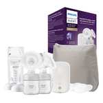 Tire-lait électrique sans fil rechargeable avec sachets de conservation, 2 Biberons, Philips Avent