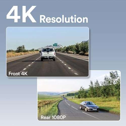 (membres Prime) Dashcam GPS Wolfang - WIFI 4k, double capteur Av/Ar, capteur Sony (Via coupon - Vendeur tiers)