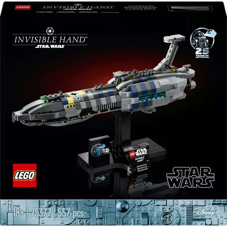 [Précommande] Jouet Lego Star Wars 75377 - Invisible Hand - La Revanche des Sith, Vaisseau à construire et exposer.