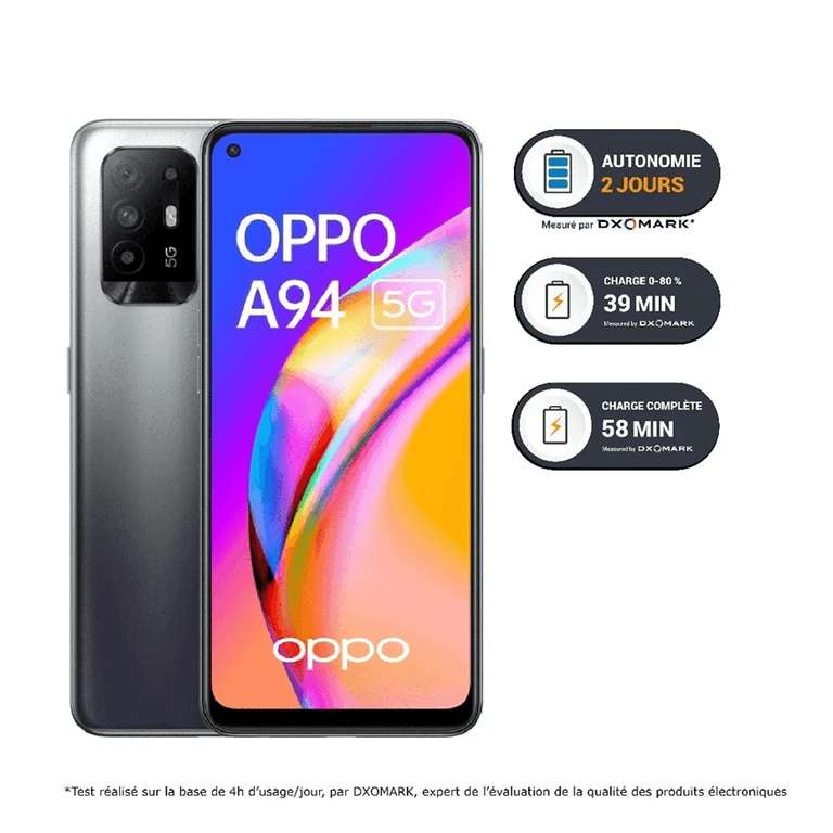 Smartphone 6,43" Oppo A94 5G + Oppo Band