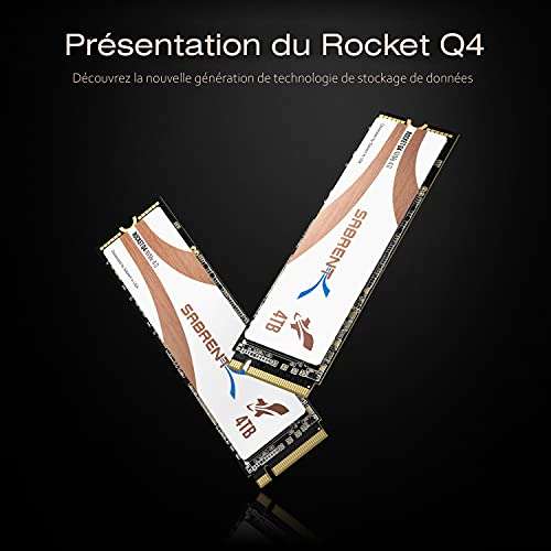 SSD interne M.2 NVMe Sabrent Rocket Q4 - 4 To (vendeur tiers)