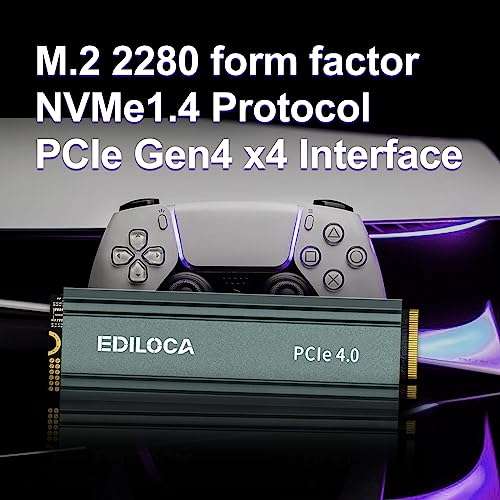 Disque dur 4to Ediloca EN760 SSD avec dissipateur Thermique