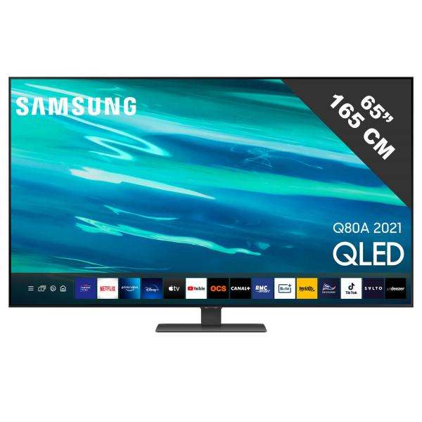TV QLED 65" Samsung QE65Q80A - 4K UHD, 100 Hz, Smart TV (Via ODR 200€)