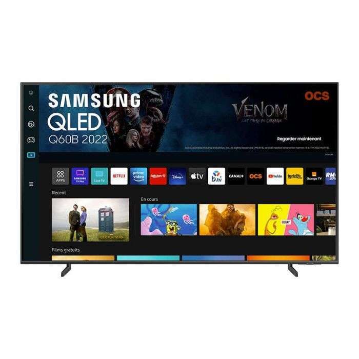 TV QLED 55" Samsung QE55Q60B - 4K UHD, 50/60Hz, HDR10+, Smart TV