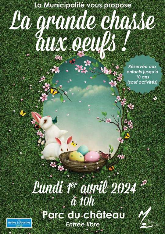 Dégustation d'Omelettes, Chasse aux oeufs et Animations ludiques gratuites le 1er avril - Méry-sur-Oise (95)