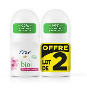 Déodorant Bio dove Fleur d'amandier (5.61€ sur carte de fidélité)