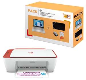 PC Portable 14" HP 14s-dq5037nf (FHD, i3-1215U, RAM 8 Go, SSD 256 Go, W11) + Souris + Housse + Office 365 + Imprimante (Via remise panier)