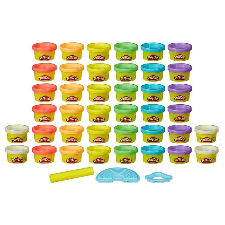 Paquet de 40 pots de pâte à modeler Play-Doh - Différents coloris