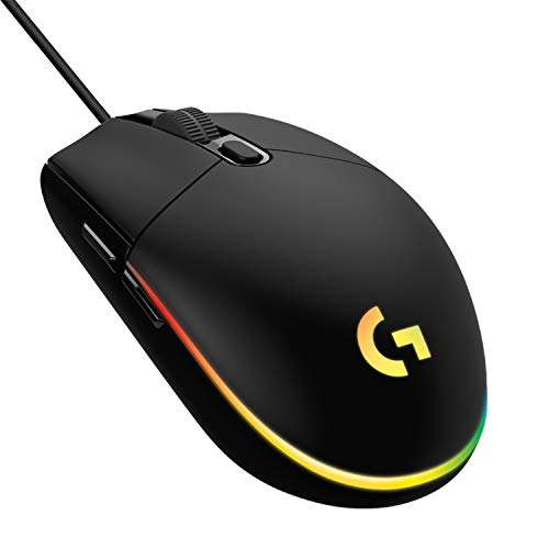 Souris gaming Logitech G203 Lightsync - éclairage RVB personnalisable, 6 Boutons Programmables, 8 000 PPP