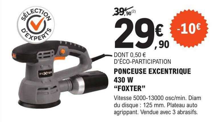 Ponceuse excentrique Foxter - 430 W