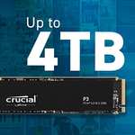 SSD interne M.2 NVMe PCIe 3.0 Crucial P3 CT1000P3SSD8 - 1 To, 3D NAND, Jusqu’à 3500 Mo/s