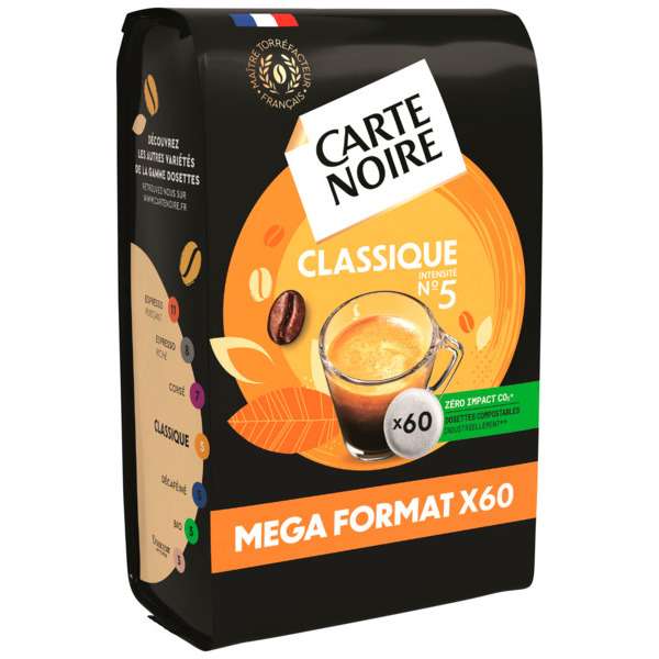 60 Dosettes de café Classique N°5 Carte Noire