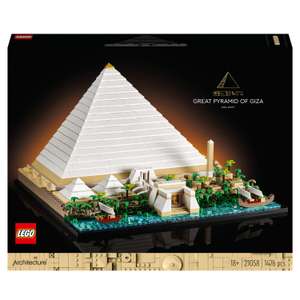 Jouet Lego Architecture La grande pyramide de Gizeh 21058 (via 48€ sur la carte fidélité et 30€ en bons d'achat)