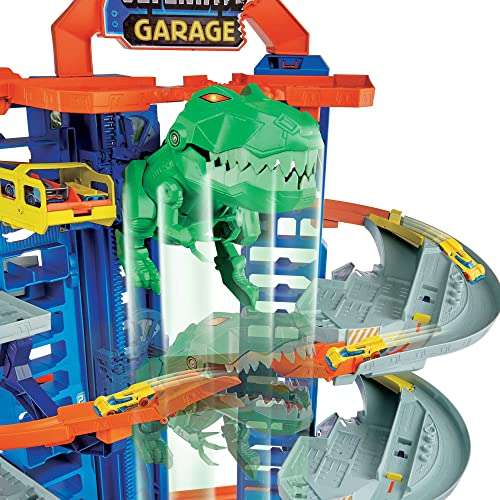 Jouet Méga Garage Hot Wheels Robot T-Rex