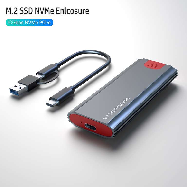 Boîtier externe pour SSD M.2 NVMe