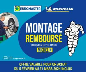 [ODR] Montage remboursé pour l'achat de 2 ou 4 pneus Michelin (dans la limite de 30€ par pneu)
