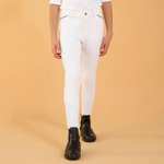 Pantalon de d'équitation pour enfant Fouganza 500 - blanc, du 5/6 ans au 12/13 ans