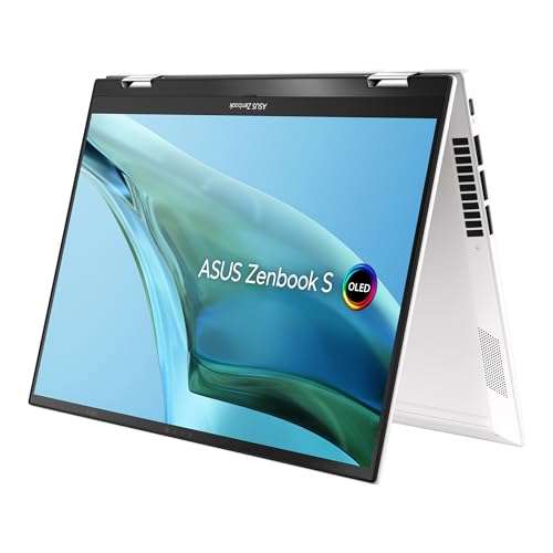PC Portable 13.3" Asus Zenbook S 13 Flip OLED 2.8K Laptop - i5-1240P, 16GB RAM, 512GB SSD, Windows 11, AZERTY