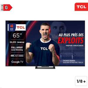 TV 65" TCL 65C743 - QLED, 4K UHD, 144Hz (150€ via ODR)