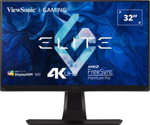 Écran PC 32'' ViewSonic Elite XG320U - 4K UHD, Dalle IPS 10 bits, 150 Hz, 1 ms, HDR 600, FreeSync G-Sync (+20.84€ en Rakuten Points)