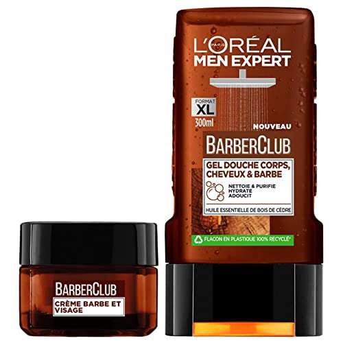 Coffret 2 Produits L'Oréal Men Expert - Gel douche + Crème de soin barbe