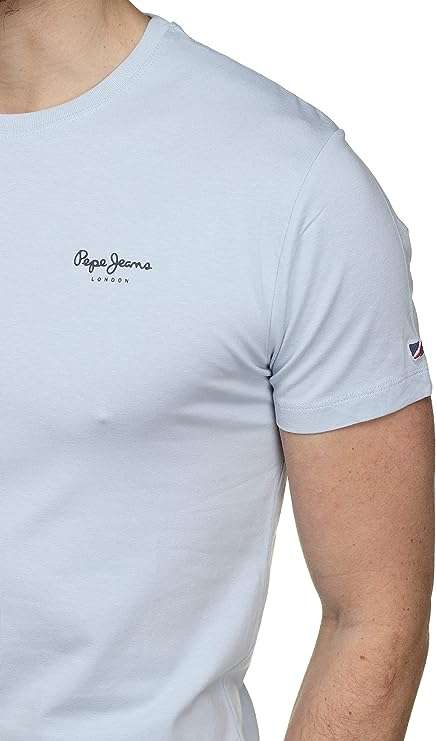 T-Shirt Homme Pepe Jeans Jack - Bleach Blue, Taille XL