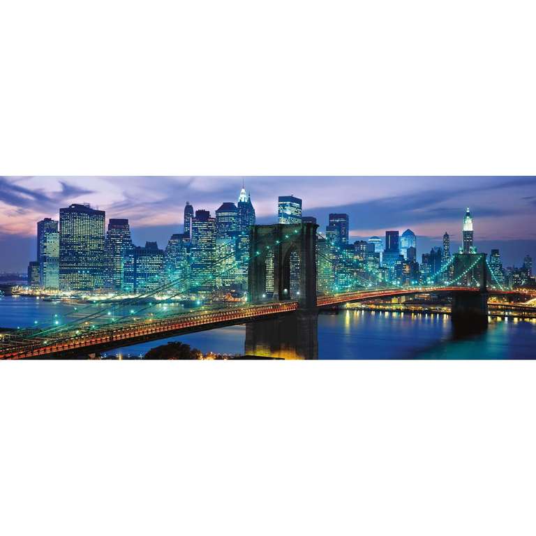Puzzle Clementoni, Collection Panorama : New York Brooklyn Bridge, 1000 pièces - 39434