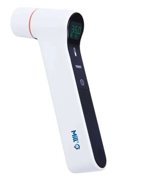 Thermomètre infrarouge sans contact Mill'O Bébé - frontal et auriculaire