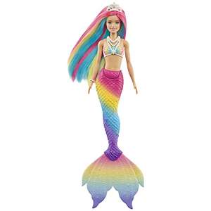 Barbie Dreamtopia - Sirène Magique Arc-en-Ciel qui change de couleur dans l'eau chaude et froide