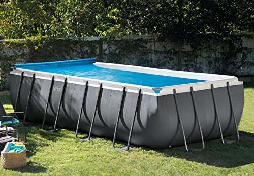 Enrouleur bâche à bulles pour piscine rectangulaire Intex - de 2.74m à 4.88m