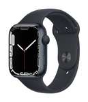 Montre connectée Apple Watch Series 7 (GPS + Celullar) - 45mm - boîtier Aluminium Minuit, avec Bracelet Sport Minuit