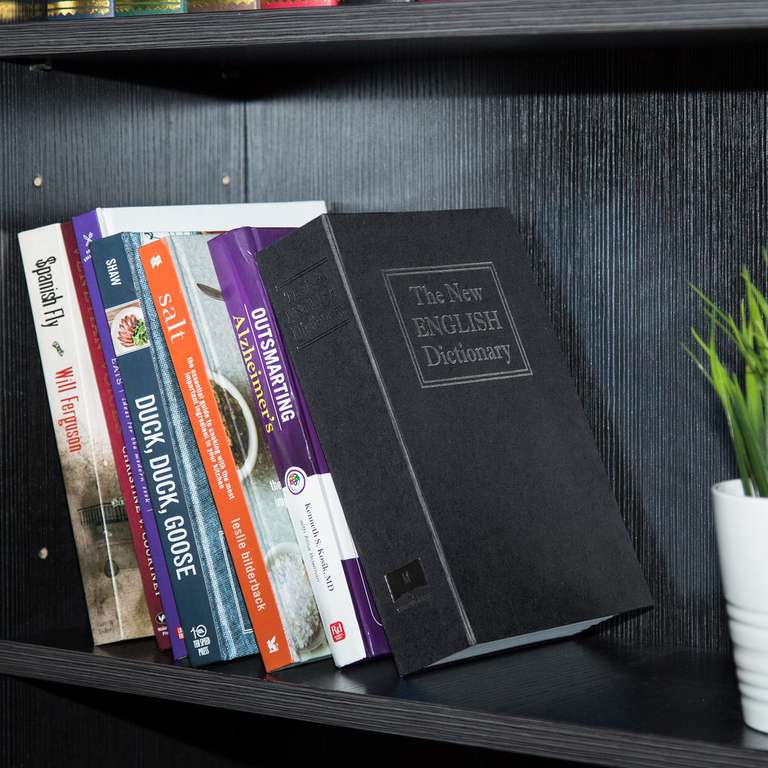 Coffre-fort Livre Secret Avec Code - 24x16x5,5 Cm, En Acier Et ABS, Pour Bijoux, Argent, Documents