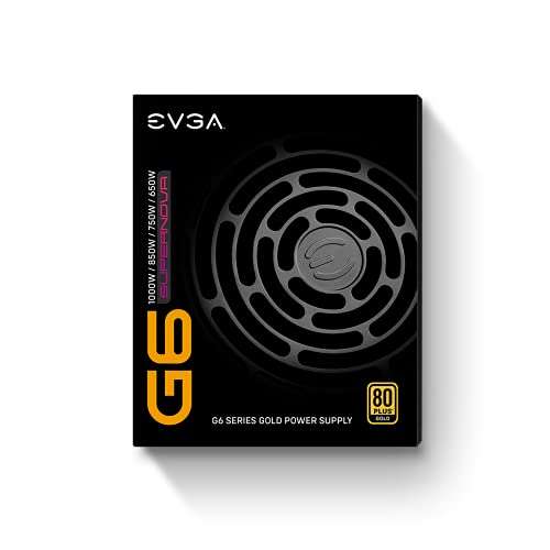 Alimentation PC modulaire EVGA Supernova 850 G6 - 850W (80+ Gold, Garantie 10 ans)