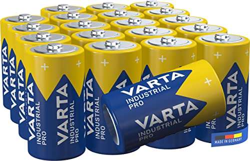 Lot de 20 Piles LR14 Varta - Industrial Pro C Baby (Via Abonnement - 9.12€ sans Abo.)