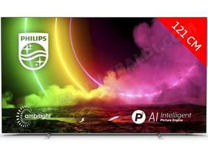 TV OLED 48" Philips 48OLED806 - 4K UHD, Dolby Atmos & Vision IQ, Smart TV, HDMI 2.1, Ambilight 4 côtés
