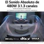 Barre de son avec caisson de basses sans fil LG Soundbar S80QY (2022) - 480W, DTS:X, Dolby Atmos, AirPlay 2, Arc, Hi-Res, IMAX Enhanced